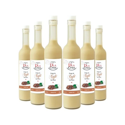 Sixpack de cremas de pisco con café