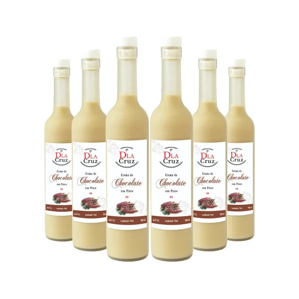 Sixpack de cremas de pisco con chocolate