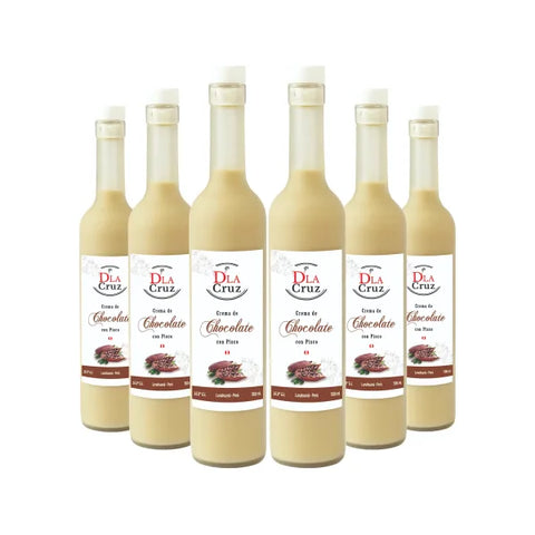 Sixpack de cremas de pisco con chocolate